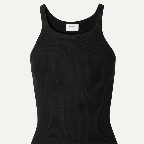 RE/DONE X Hanes Ribbed Cotton Jersey Tank Size S - Picture 3 of 7